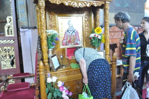 Sărbătoarea Sfântului Valentin, Episcopul Umbrei la Biserica Delea Nouă din Bucureşti