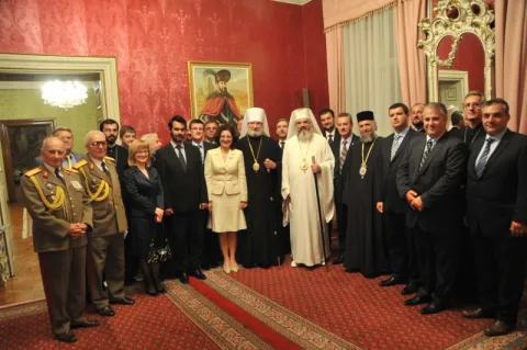 Preafericitul Părinte Patriarh Daniel la sediul Ambasadei României la Praga
