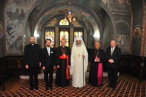 Preşedintele Consiliului Pontifical pentru Cultură în vizită la Patriarhia Română