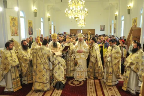Sărbătoarea Sfântului Ioan Gură de Aur la Paraclisul Catedralei Mântuirii Neamului