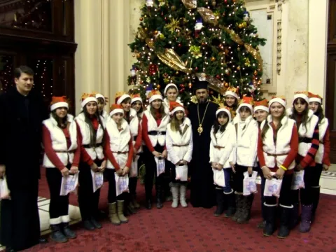  Colindători din Ilfov la Palatul Patriarhiei