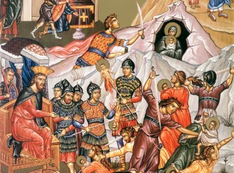 Pomenirea pruncilor ucişi din porunca lui Irod