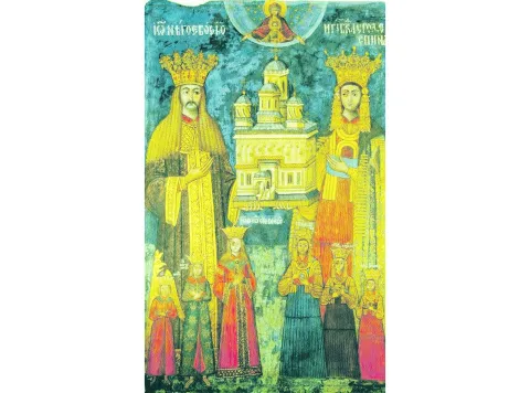 Frescele de la Curtea de Argeş expuse publicului