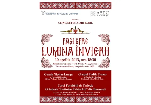 Concertul caritabil "Paşi spre lumina Învierii"