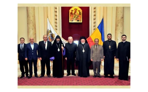 O delegaţie a Academiei Armene la Patriarhia Română