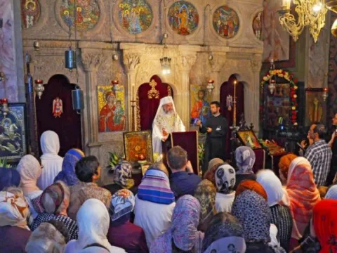 Patriarhul României la hramul Mănăstirii Antim