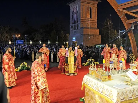 Slujba Privegherii la sărbătoarea Sf. Mare Mc. Dimitrie - Izvorâtorul de Mir, la Patriarhie
