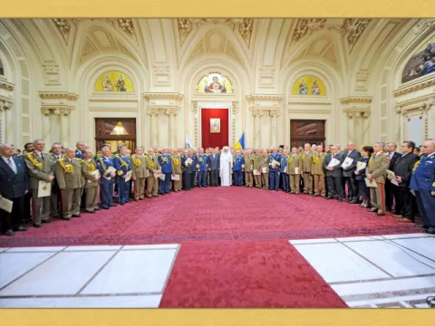 Asociaţia Naţională a Cadrelor Militare în Rezervă şi în Retragere Alexandru Ioan Cuza în vizită la Patriarhia Română