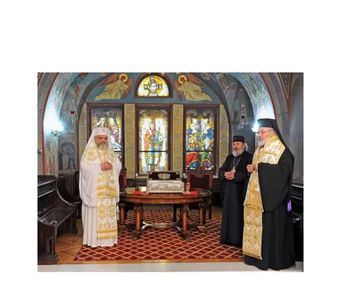 Moaştele Sfinţilor Împăraţi Constantin și Elena de la Patriarhie, la Galaţi