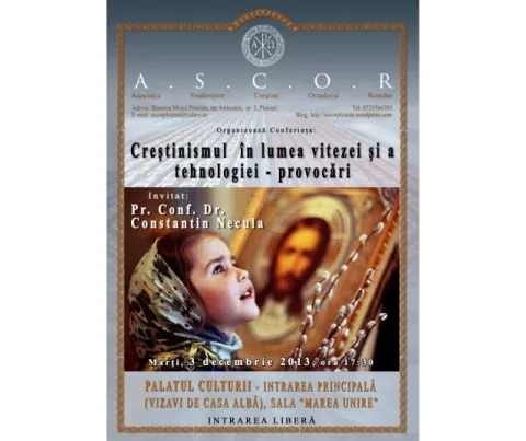 Conferința cu tema Creștinismul în lumea vitezei și a tehnologiei – provocări
