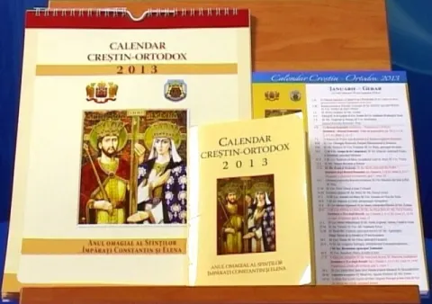 A apărut Calendarul creştin-ortodox 2014 în format de perete cu spiră metalică și de birou, în Arhiepiscopia Bucureştilor