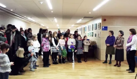 Expoziţie cu lucrări realizate de copii la Biblioteca Naţională a României