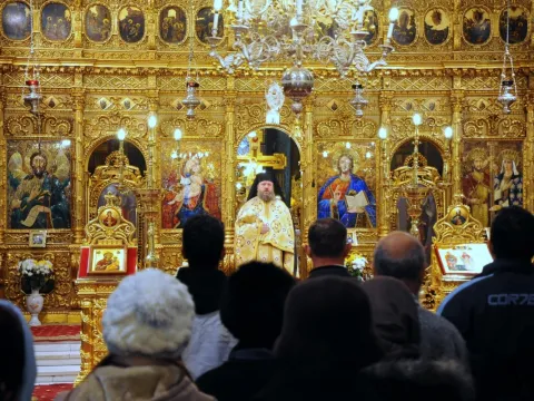 Sf. Cuvios Daniil Sihastrul cinstit la Catedrala Patriarhală