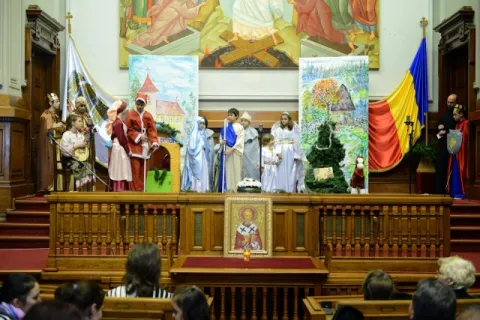 Spectacolul Poveste de Crăciun la parohia Sf. Pantelimon - Foişorul de Foc din Bucureşti