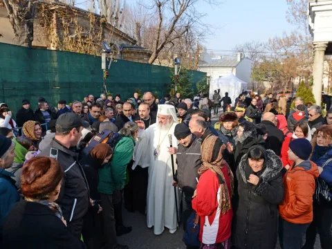 Patriarhul României la Biserica Icoanei din Bucureşti