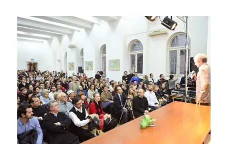 Actorul Dan Puric a conferenţiat la Facultatea de Teologie Ortodoxă din Bucureşti