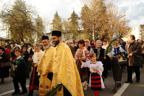 Procesiune de Florii în Protoieria Câmpina