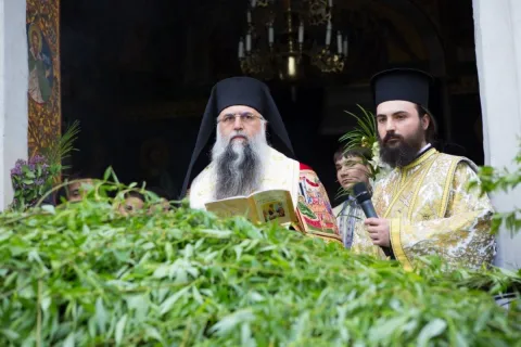 Vecernia Sărbătorii Floriilor la Mănăstirea Radu-Vodă