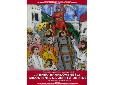 Vernisajul expoziţiei de icoane pe sticlă Ateneu Brâncovenesc la Biserica Sf. Pantelimon - Foişorul de Foc