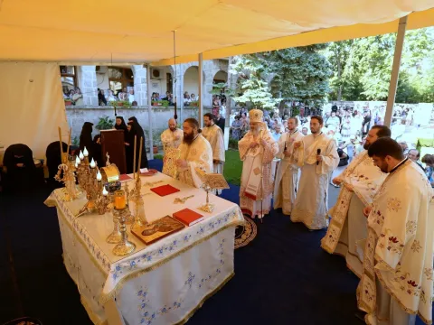 Patriarhul României la Mănăstirea Sfânta Maria - Techirghiol