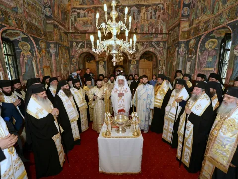 Sfinţirea picturii bisericii Sfântul Gheorghe din Mogoşoaia