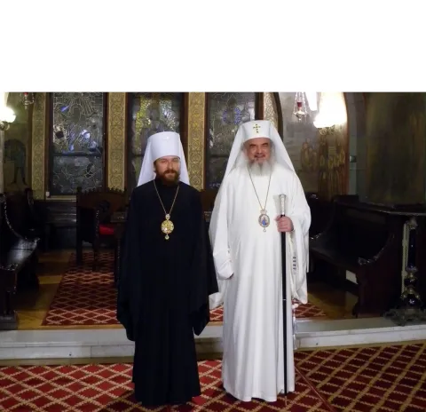 Mitropolitul Ilarion de Volokolamsk în vizită la Patriarhia Română