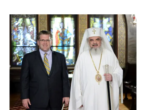 Însărcinatul cu afaceri ad-interim al ambasadei Statelor Unite ale Americii la Bucureşti în vizită la Patriarhia Română