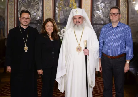 Oficiali italieni în vizită la Patriarhie