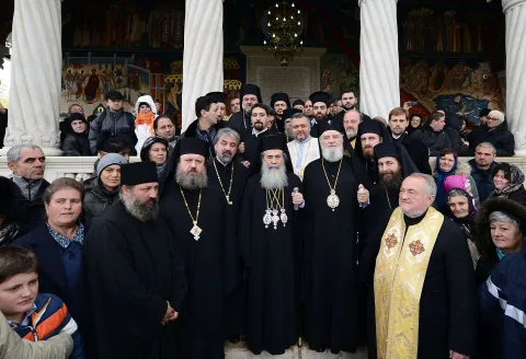 Patriarhul Ierusalimului la Biserica brâncovenească Sfântul Gheorghe - Nou