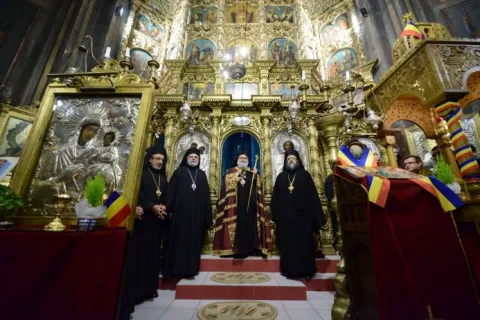 Patriarhul Antiohiei la biserica Sfântul Dumitru Poștă din Bucureşti