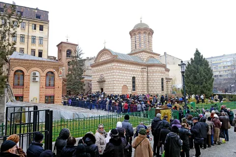 Hram la Biserica Domnească „Sfântul Anton“-Curtea Veche din Capitală