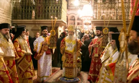 Preasfinţitul Timotei Prahoveanul prezent la cinstirea Sfântului Vasile cel Mare în Patriarhia Ierusalimului