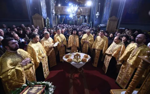 Priveghere de hram la biserica Sf. Anton - Curtea Veche din Bucureşti