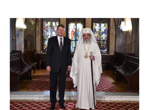 Preşedintele României în vizită la Patriarhia Română