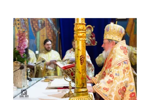 Slujbă arhierească la Mănăstirea Radu Vodă