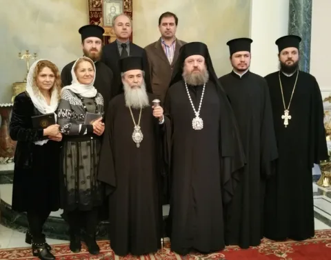 Delegaţia Patriarhiei Române la ceremonia venirii Sfintei Lumini de la Ierusalim