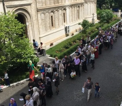 Moaştele Sfântul Efrem cel Nou la Mănăstirea Radu Vodă