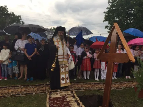Piatră de temelie pentru biserica Parohiei Măgureni din Protopopiatul Câmpina