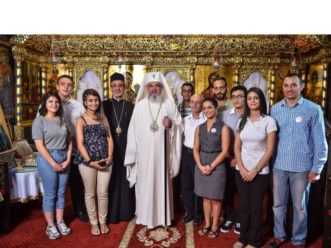 Tineri iordanieni în vizită la Patriarhia Română