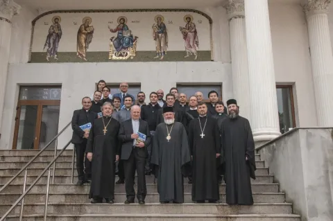 O delegaţie de la Colegiul Capranica din Roma, în vizită la Bucureşti