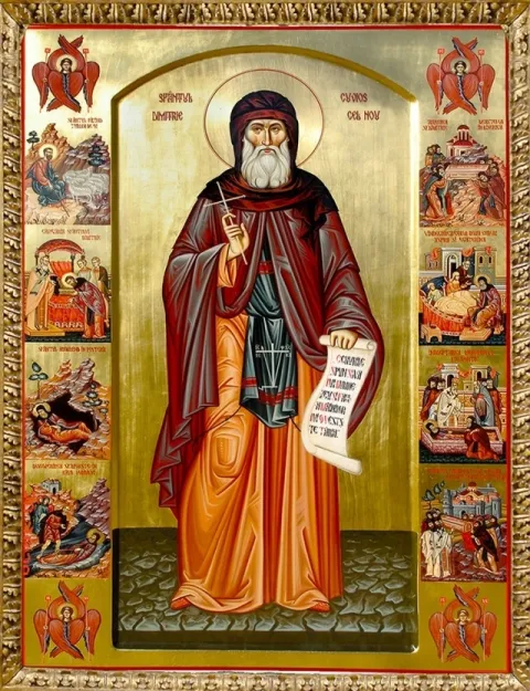 27 M †) Sf. Cuv. Dimitrie cel Nou, Ocrotitorul Bucureştilor (ale cărui moaşte se află în Catedrala Patriarhală); Sf. Mc. Nestor