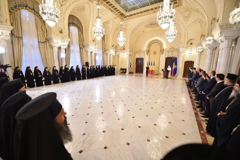 Moment solemn la Palatul Cotroceni