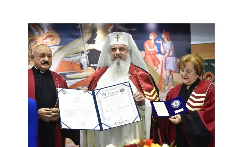 Patriarhul Daniel – Doctor Honoris Causa al Universităţii Titu Maiorescu