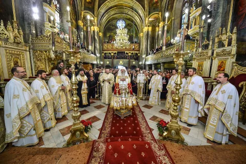 Sfinţirea picturii Catedralei Sfântul Spiridon - Nou