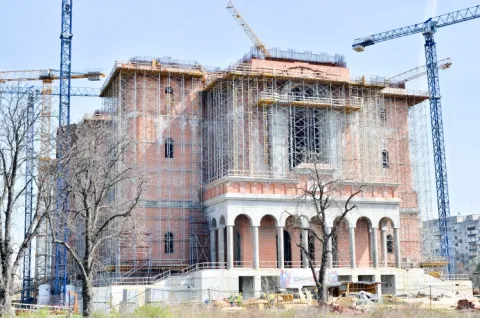Lucrările la Catedrala Mântuirii Neamului continuă