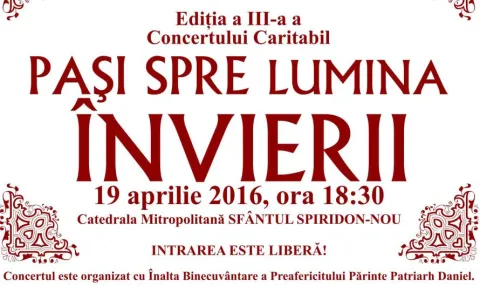 Concert caritabil „Pași spre lumina Învierii”