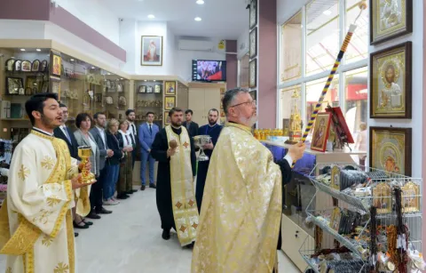 Inaugurarea magazinului „Daruri pentru pelerini”