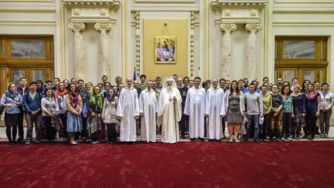 Tineri pelerini din comunitatea Taizé s-au întâlnit cu Patriarhul României