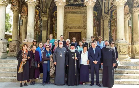 Pelerini georgieni în vizită la Mănăstirea Antim