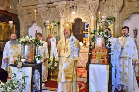 Slujire arhierească la hramul Mănăstirii Antim